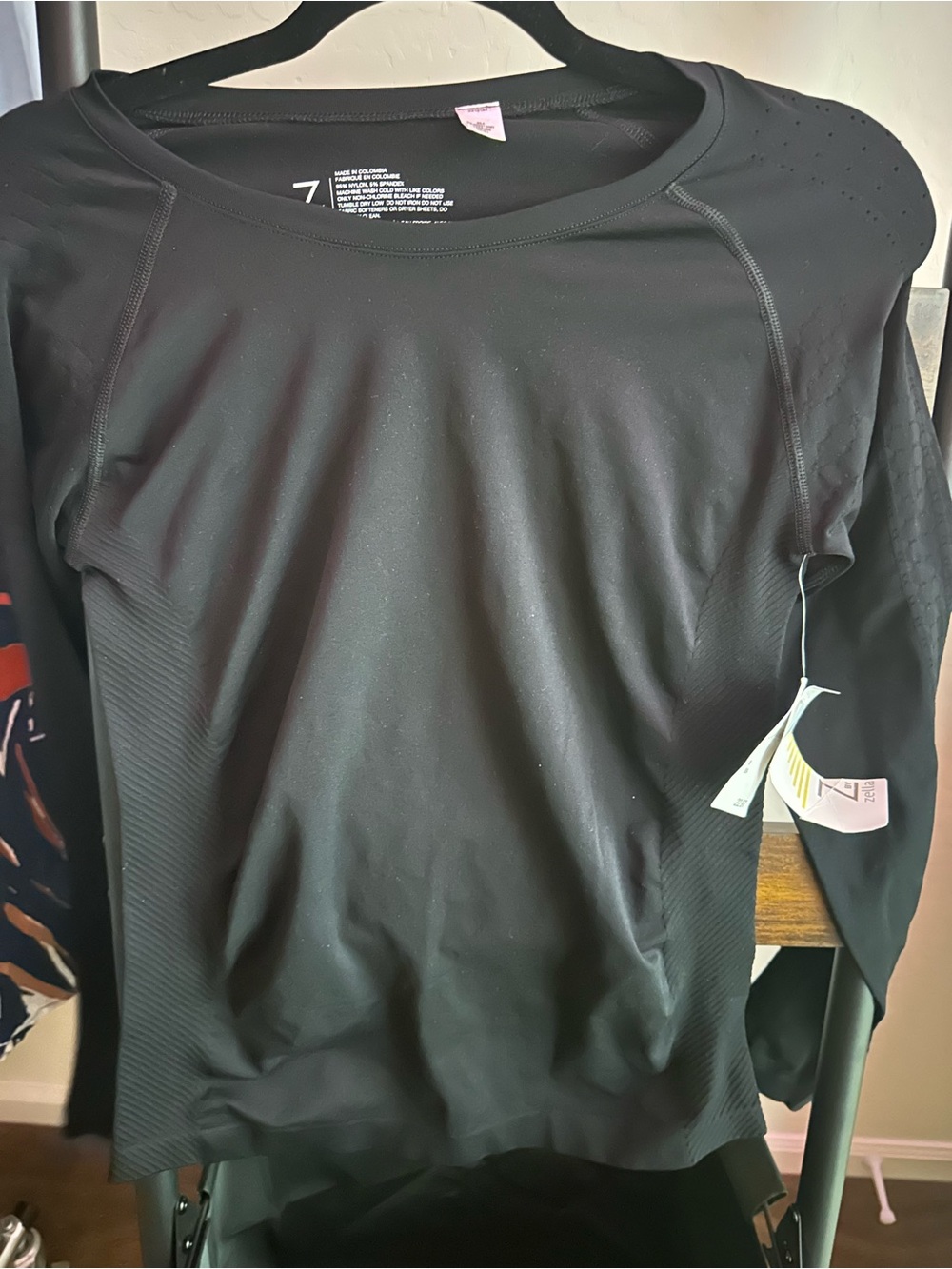 Zella Black Long-Sleeve Performance Top NWT